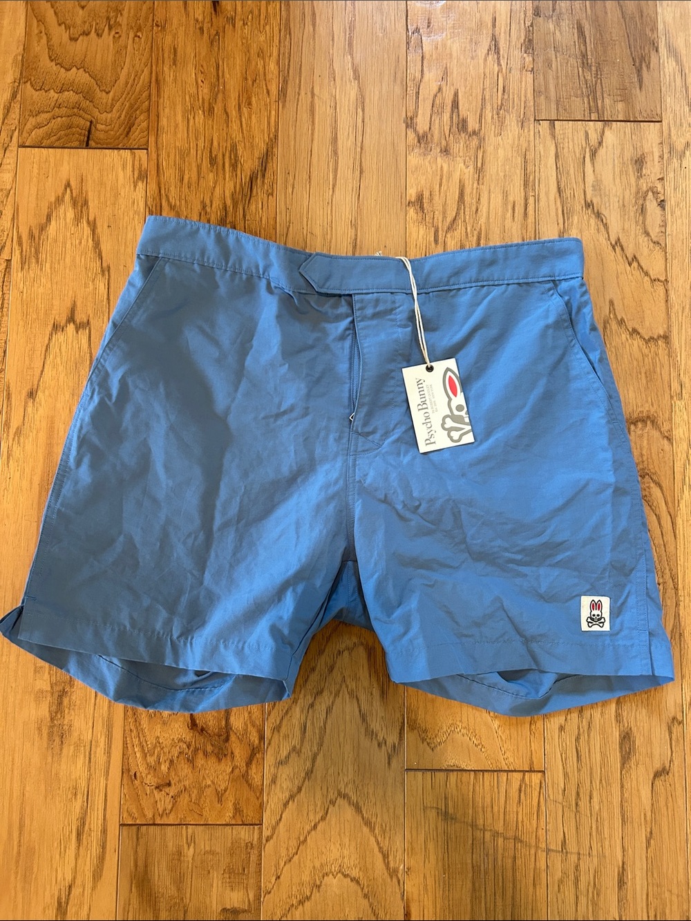 NWT Psycho Bunny Men’s Light Blue Swim Trunks